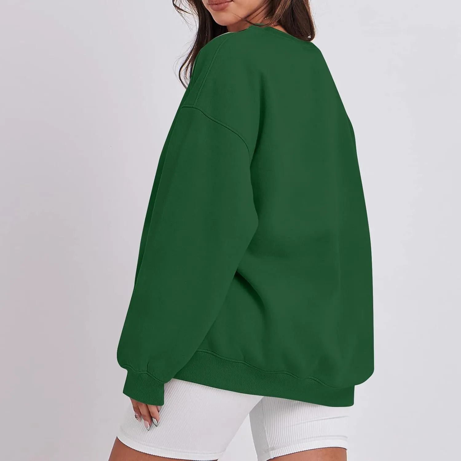 Oversized Sweatshirt for Women Trendy Crewneck Cute Sweatshirts Winter Preppy Comfrot Warm Soft Fleece Y2k Hoodie