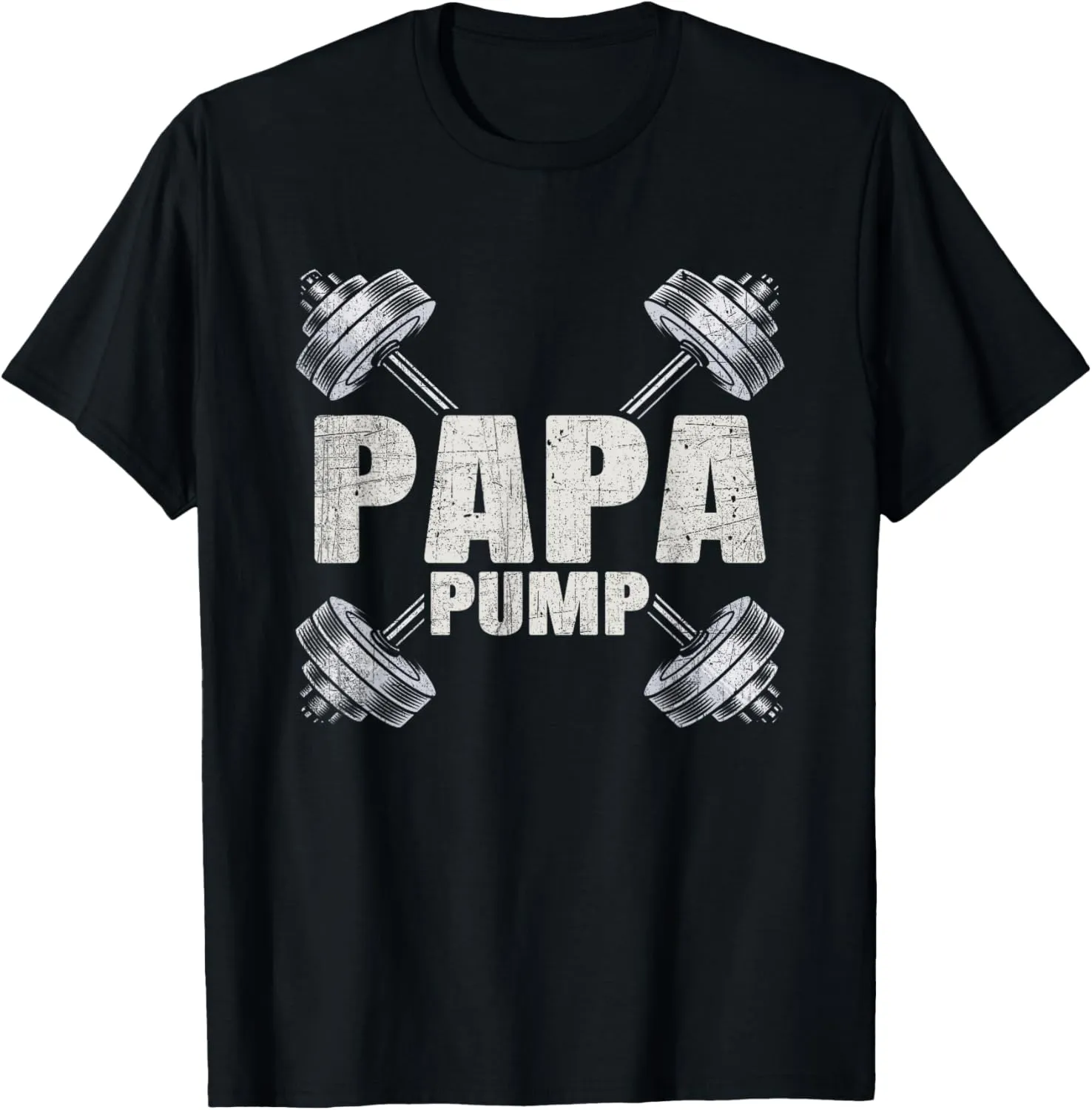 Papa Pump Funny Fathers Day Workout Dad T-Shirt