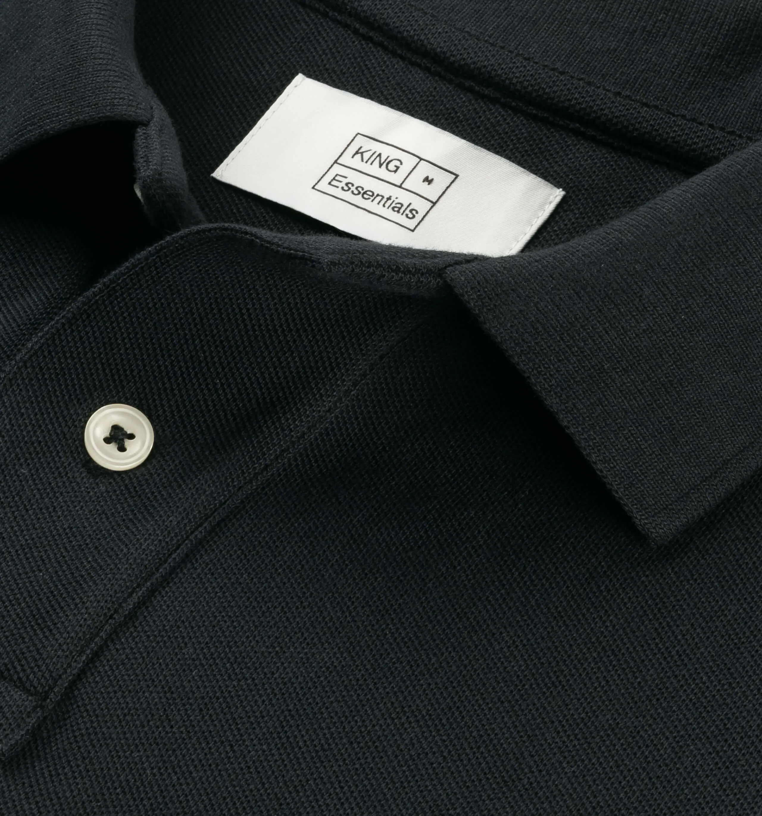 Pique Polo Black