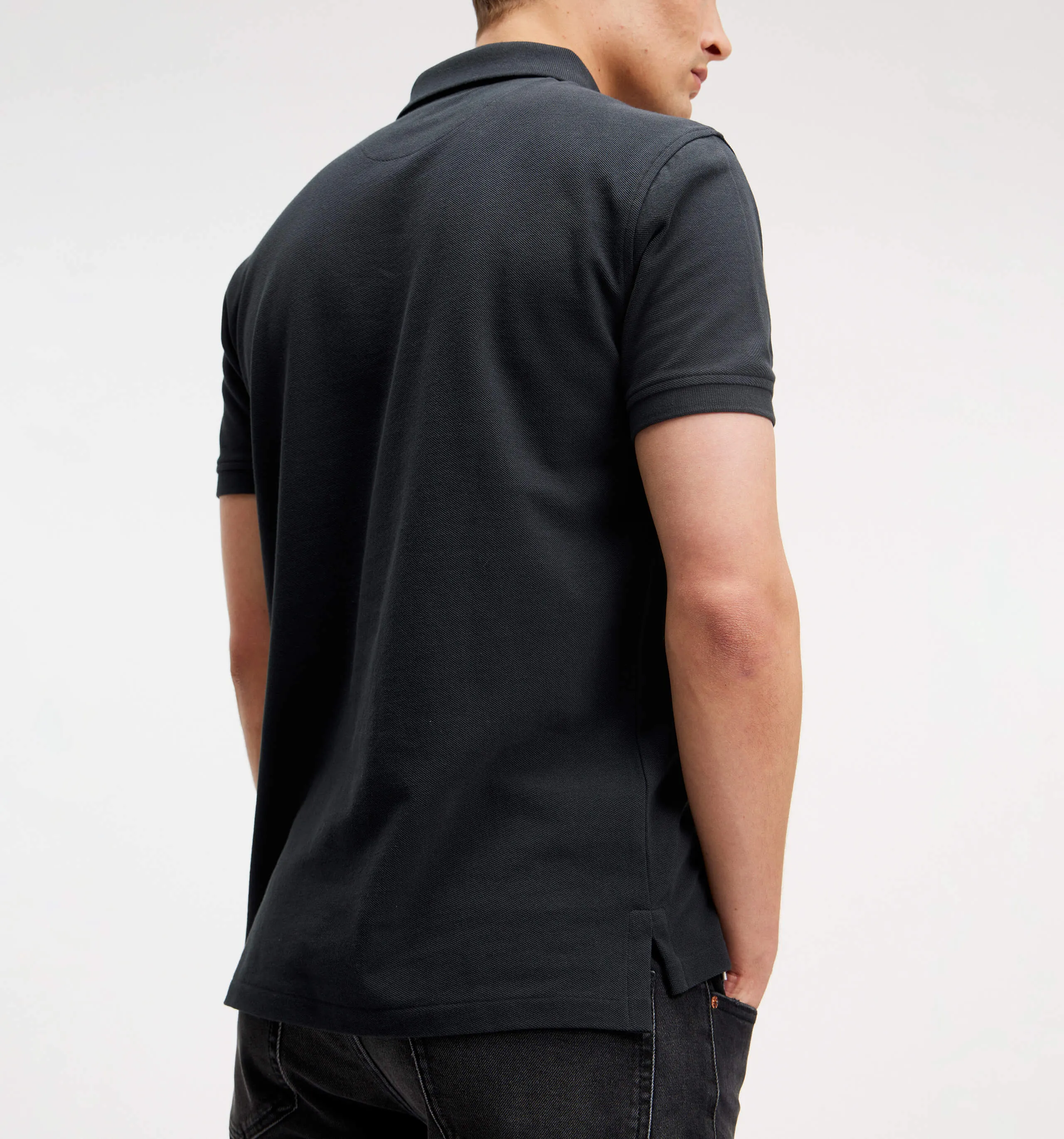 Pique Polo Black