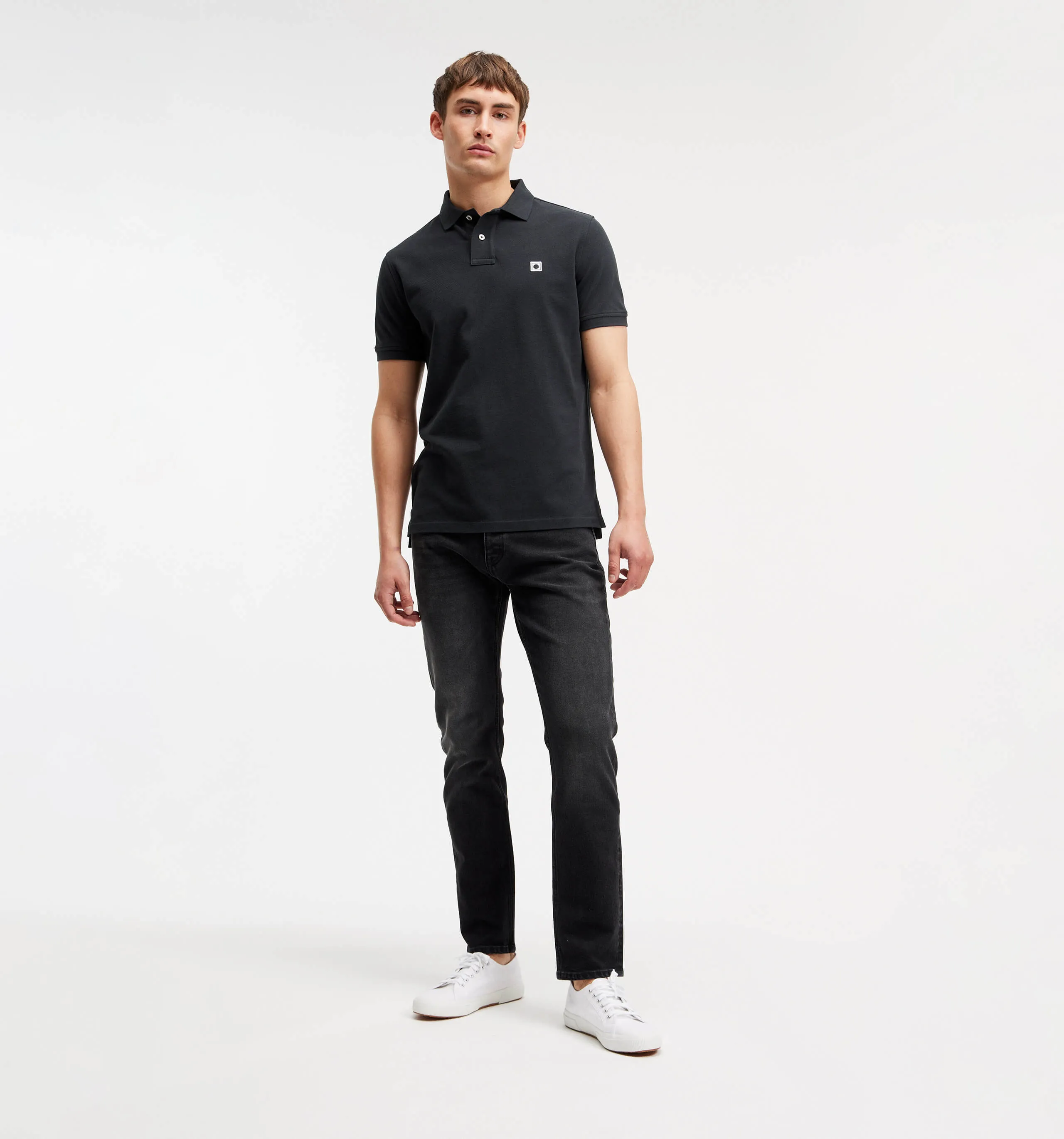 Pique Polo Black