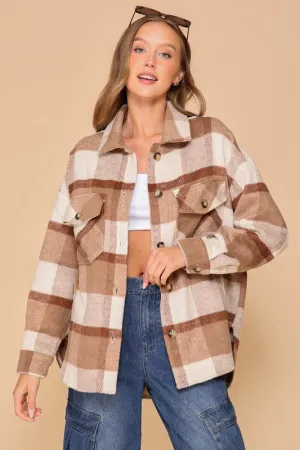 Planet Plaid Button Up