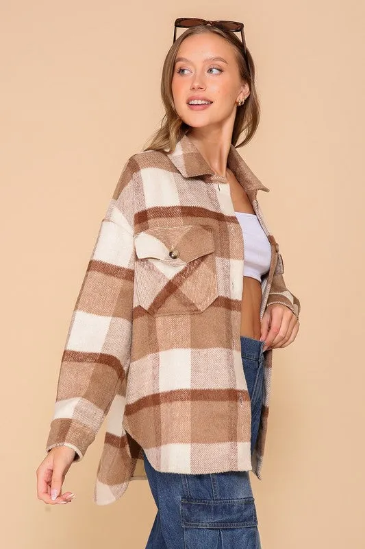 Planet Plaid Button Up