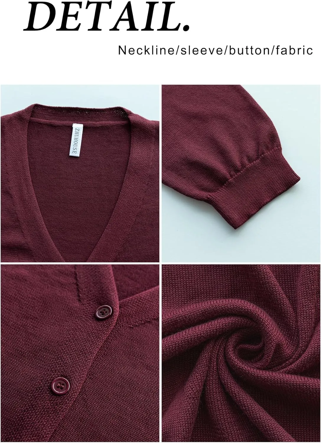 Plus Size Cardigan Sweaters for Women Knit Long Sleeve V Neck Button Casual Fall Tops Outfits