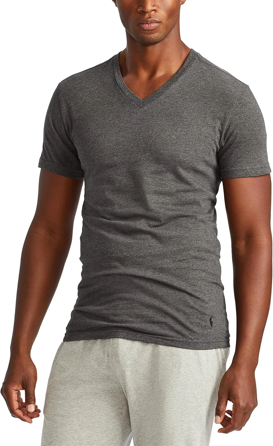 Polo Ralph Lauren Men's Slim Fit Cotton V-neck Undershirt 3-pack