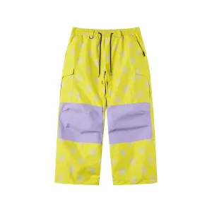 Positibeety Reflective Lemon yellow snow pants