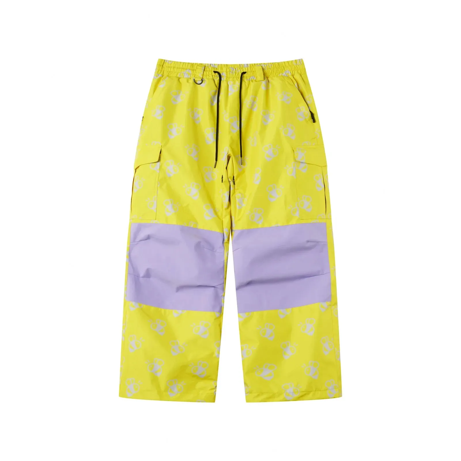 Positibeety Reflective Lemon yellow snow pants