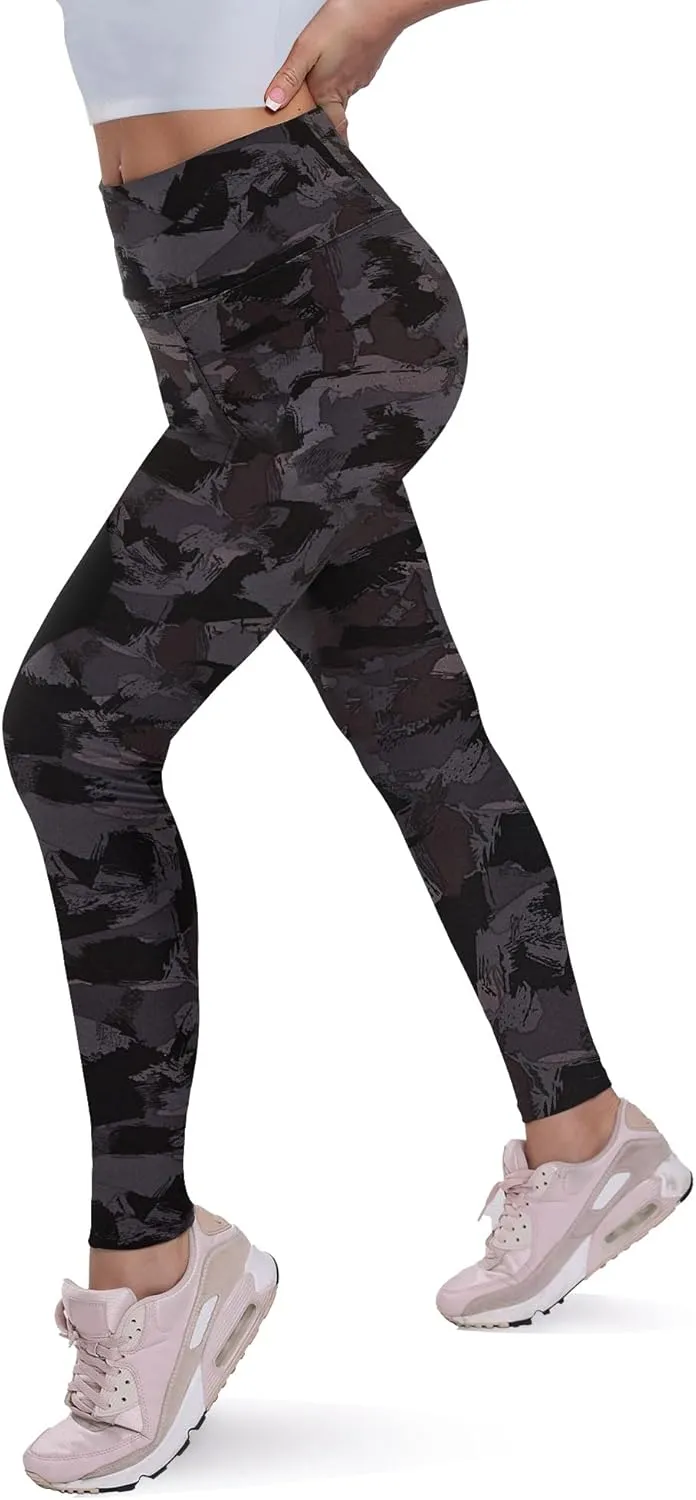 QGGQDD Fleece Lined Leggings Women - Black Tummy Control High Waisted Winter Thermal Warm Soft Yoga Pants for Workout