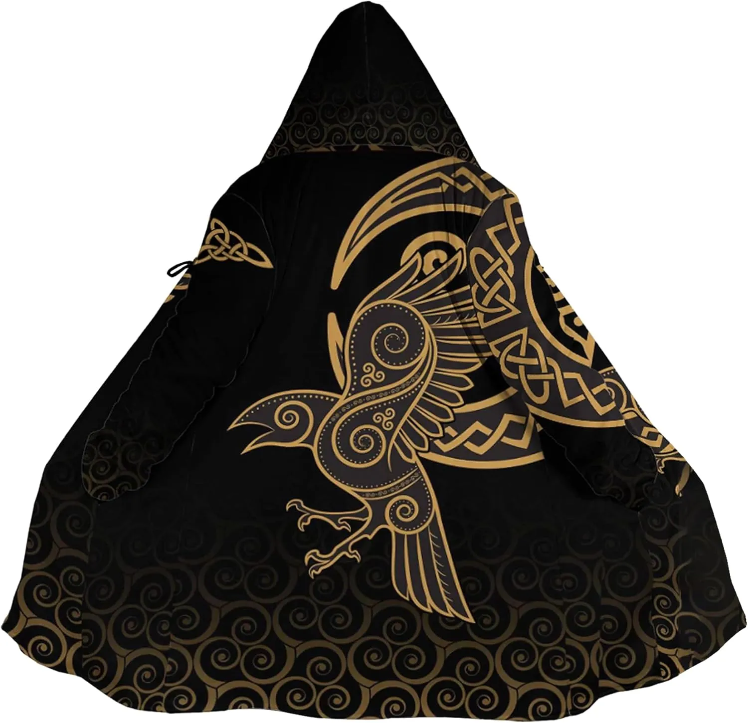 Raven Tattoos Womens Winter Jacket World Tree Stylish Coats with Hood Winter Warm Soft Trench Coat Windbreaker Jacket
