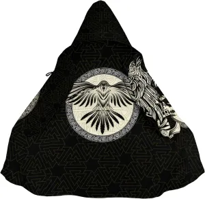 Raven Tattoos Womens Winter Jacket World Tree Stylish Coats with Hood Winter Warm Soft Trench Coat Windbreaker Jacket