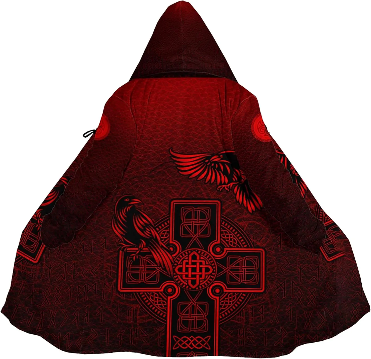 Raven Tattoos Womens Winter Jacket World Tree Stylish Coats with Hood Winter Warm Soft Trench Coat Windbreaker Jacket