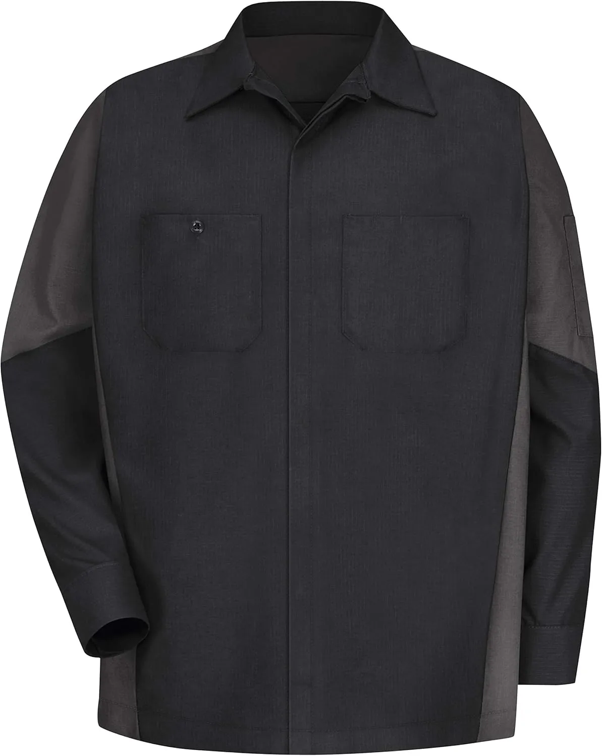 Red Kap Men's Long Sleeve Two-Tone Crew Shirt
