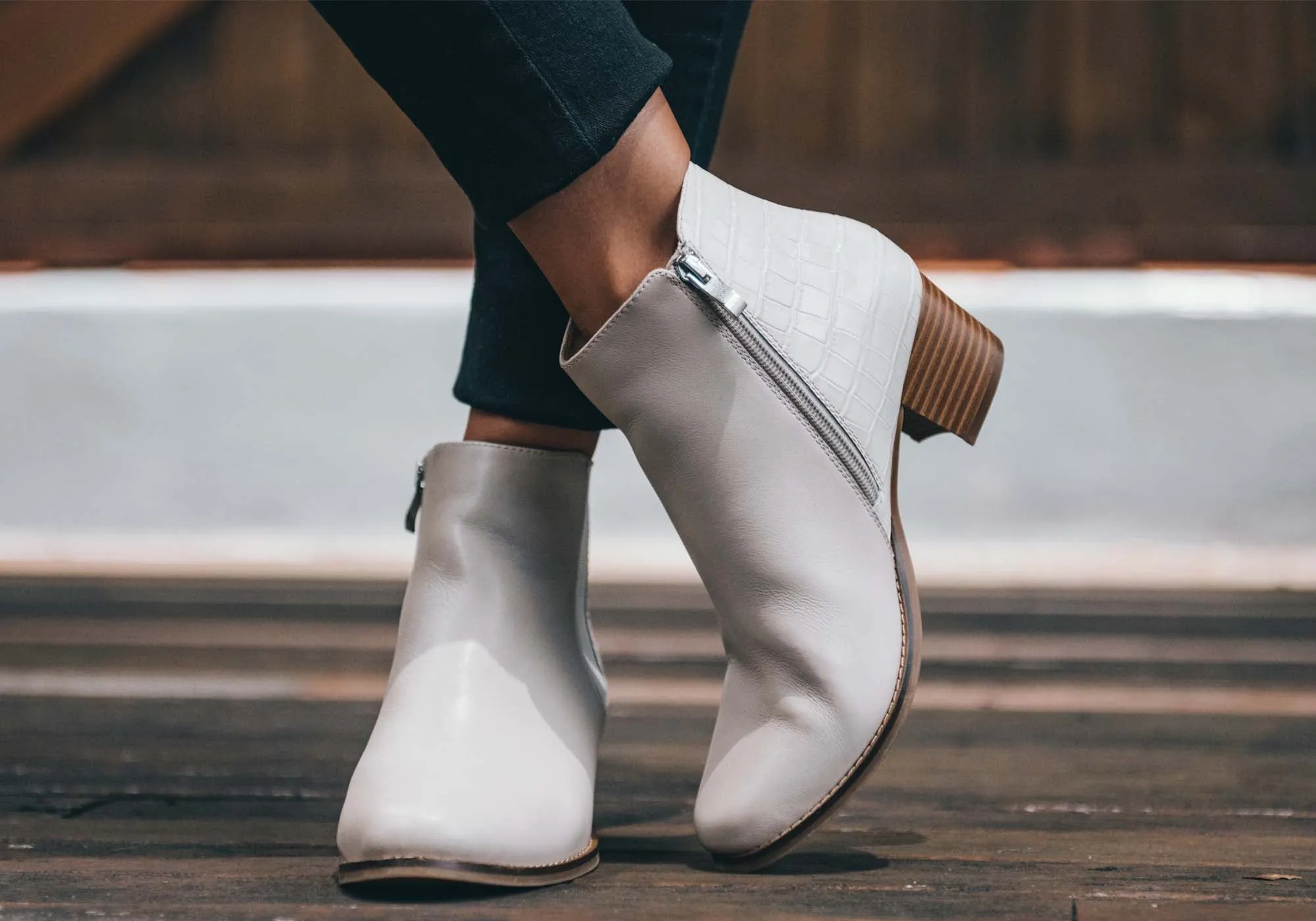 Scholl Orthaheel Heaven Womens Comfortable Leather Ankle Boots