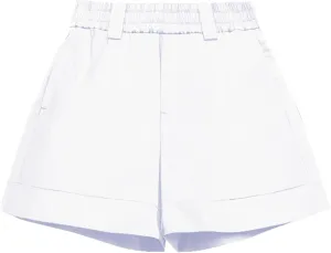 SESERAGI Womens Cotton Linen Shorts Trendy 2024 Casual Summer Elastic Waist Wide Leg Short with Pockets