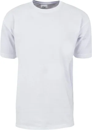 Shaka Wear Men's T Shirt  Max Heavyweight Cotton Short Sleeve Crew Neck Plain Tee Top Tshirts Regular Big Tall Size S-7XL