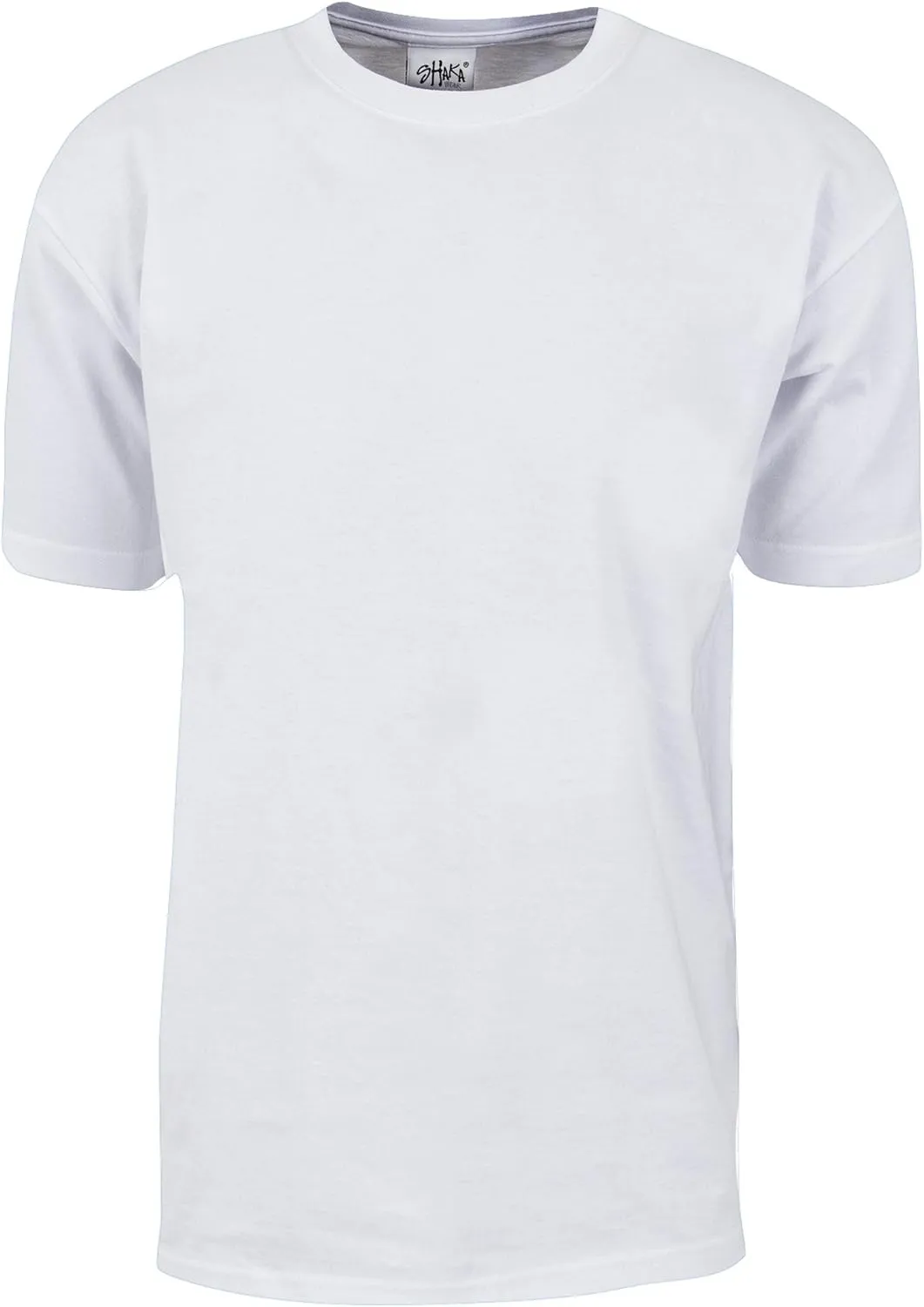 Shaka Wear Men's T Shirt  Max Heavyweight Cotton Short Sleeve Crew Neck Plain Tee Top Tshirts Regular Big Tall Size S-7XL
