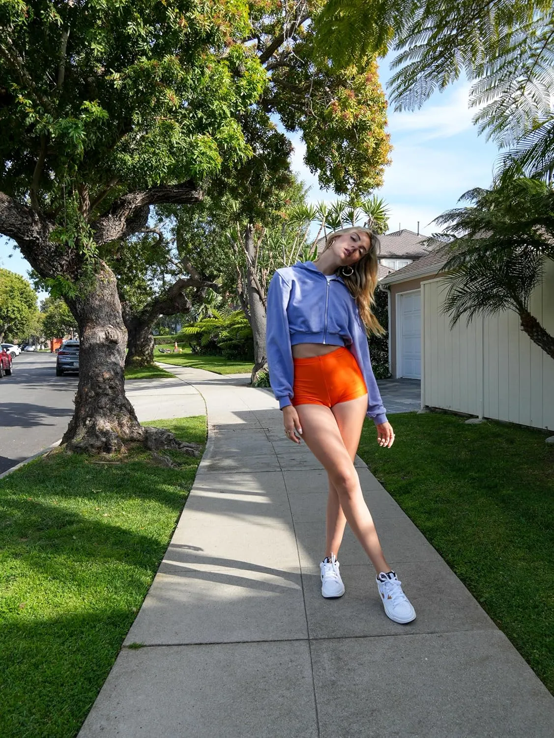 Shiny Shorts High Waist Hotpants Stretch Lightweight Comfy Short Length Neon Dance Shorts Wet Look Disco Party Rave