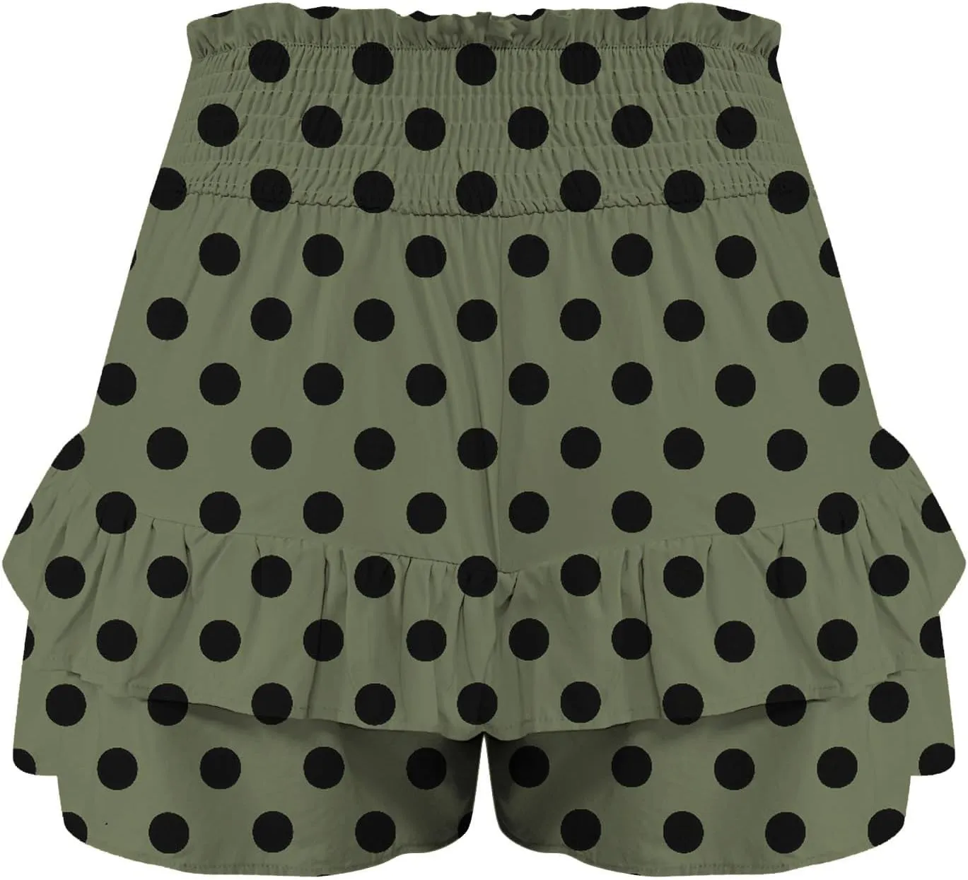 Shorts for Women Summer Polka Dot High Wasited Yoga Skirts Casual Lightweight Workout Tennis Flowy Beach Short Pants