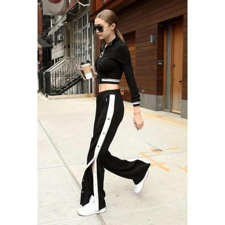 Side button tapped pants