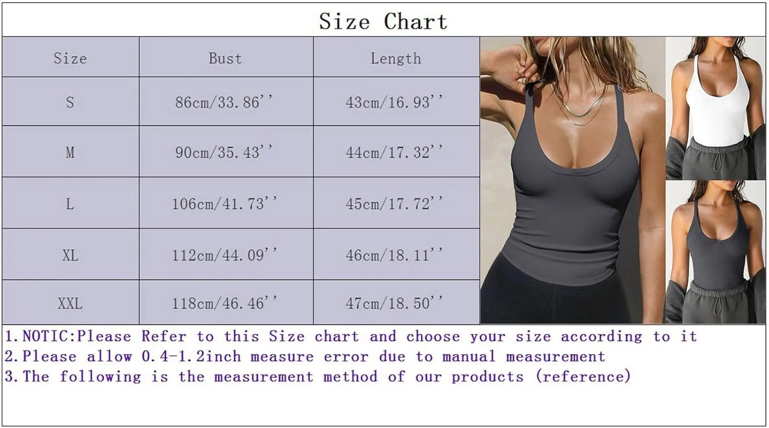 Sleeveless Workout Tops for Women U Neck Racerback Classic Tank Tops Slim Fit Camisole 2024 Ladies Shaping Tops