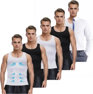 Slimming Undershirt Shapewear Gynecomastia Compression Shirt Men Body Shaper