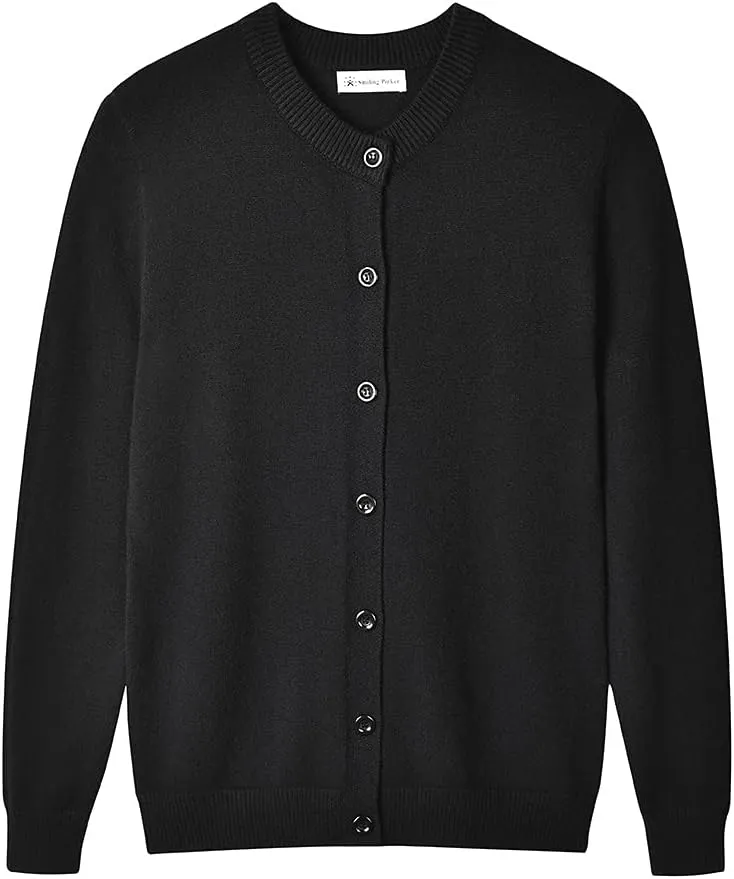 SMILING PINKER Womens Cardigan Sweater Button Down Thick and Soft Mother Grandmother Gift