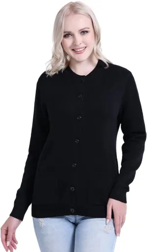 SMILING PINKER Womens Cardigan Sweater Button Down Thick and Soft Mother Grandmother Gift