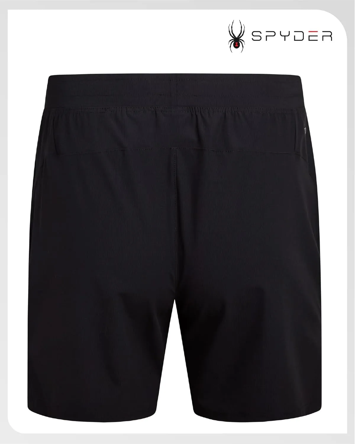 Spyder Men's Gym Shorts - Nylon Stretch 7'' Knit Active Workout Shorts with Zipper Pockets for Running, Hiking (Sizes: S-XL)