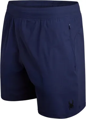 Spyder Men's Gym Shorts - Nylon Stretch 7'' Knit Active Workout Shorts with Zipper Pockets for Running, Hiking (Sizes: S-XL)