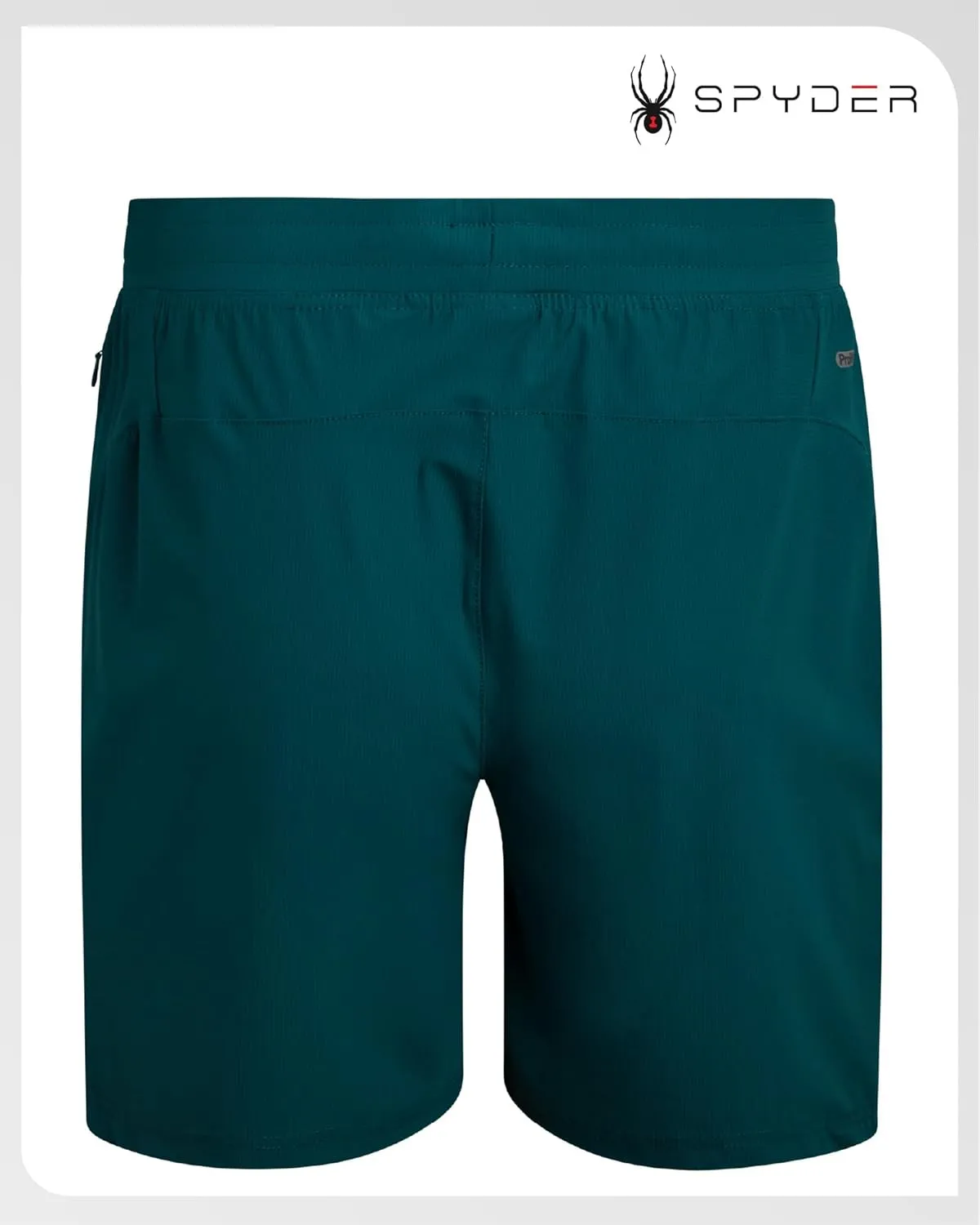 Spyder Men's Gym Shorts - Nylon Stretch 7'' Knit Active Workout Shorts with Zipper Pockets for Running, Hiking (Sizes: S-XL)