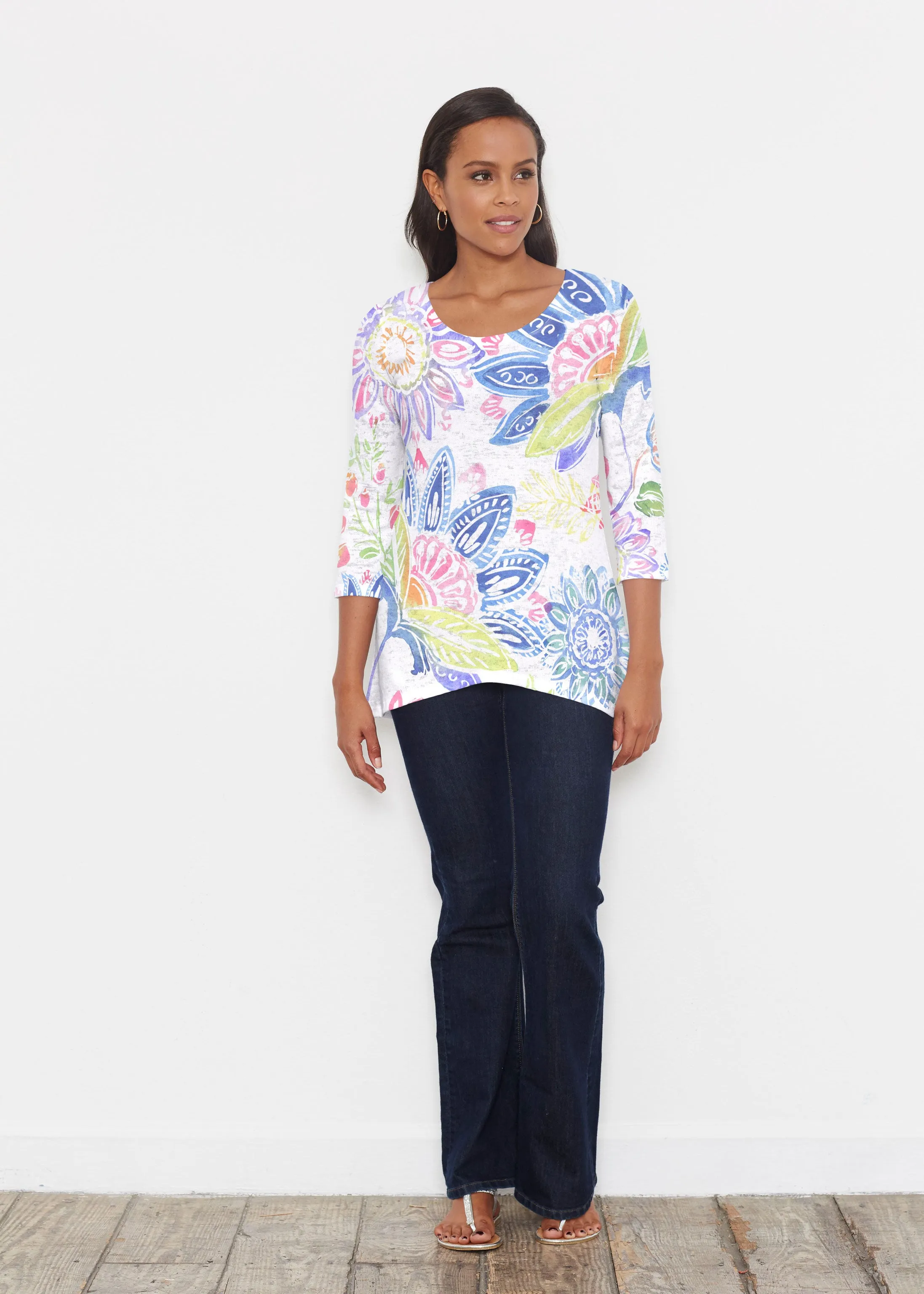 Summertime (13421) ~ Katherine Hi-Lo Thermal Tunic