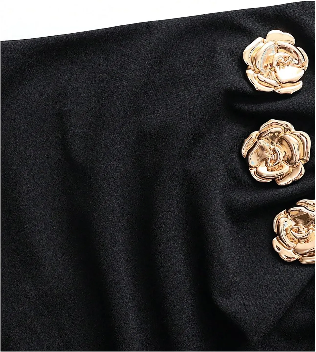SweatyRocks Women's Elegant Ruched Midi Skirt Split High Waisted Bodycon Pencil Skirts