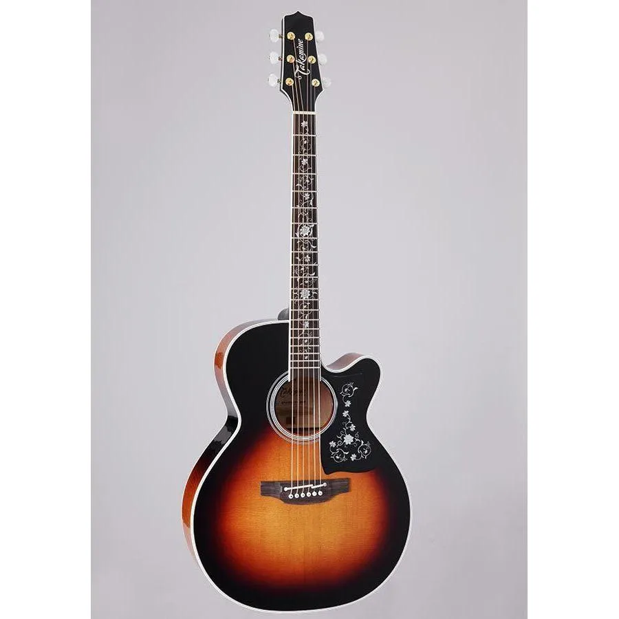 Takamine Thermal Top Series Nex Ac El Guitar With Cutaway In Brown Sunburst Gloss Finish