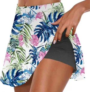 TANGNADE Golf Skirts for Women with Shorts Casual Trendy Skirt Athletic Inner Shorts for Running Tennis Workout Clothes