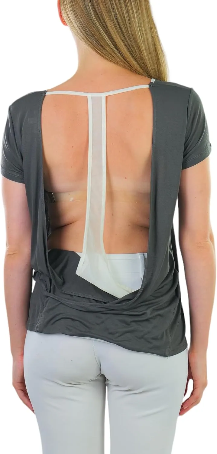 ToBeInStyle Womens Unique Open Back Design Tops Tank Shirt