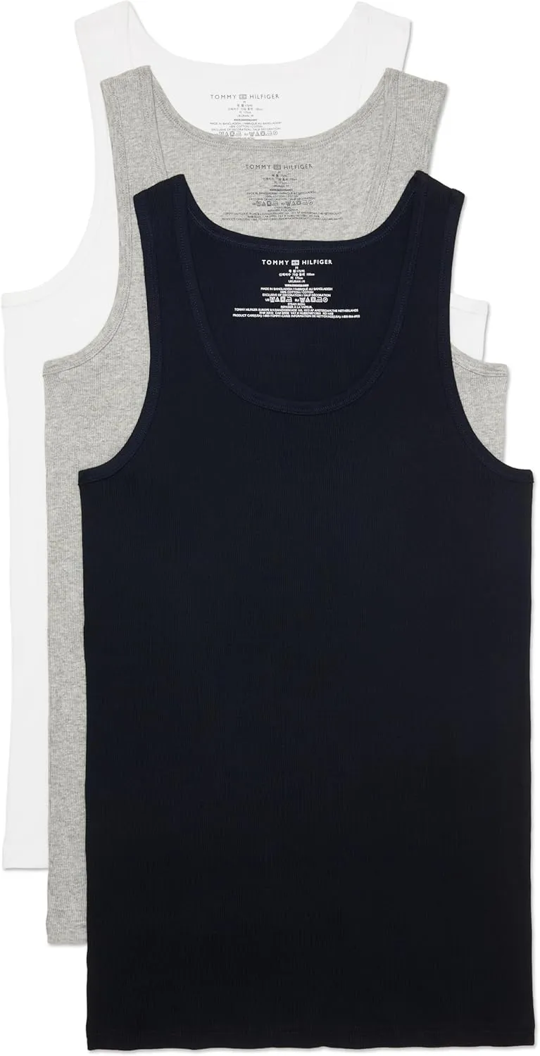 Tommy Hilfiger Men's Cotton Classics 3-Pack A-Shirt
