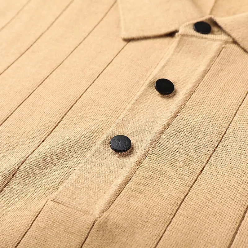 Toxyno Clothing Business Lapel Cardigan