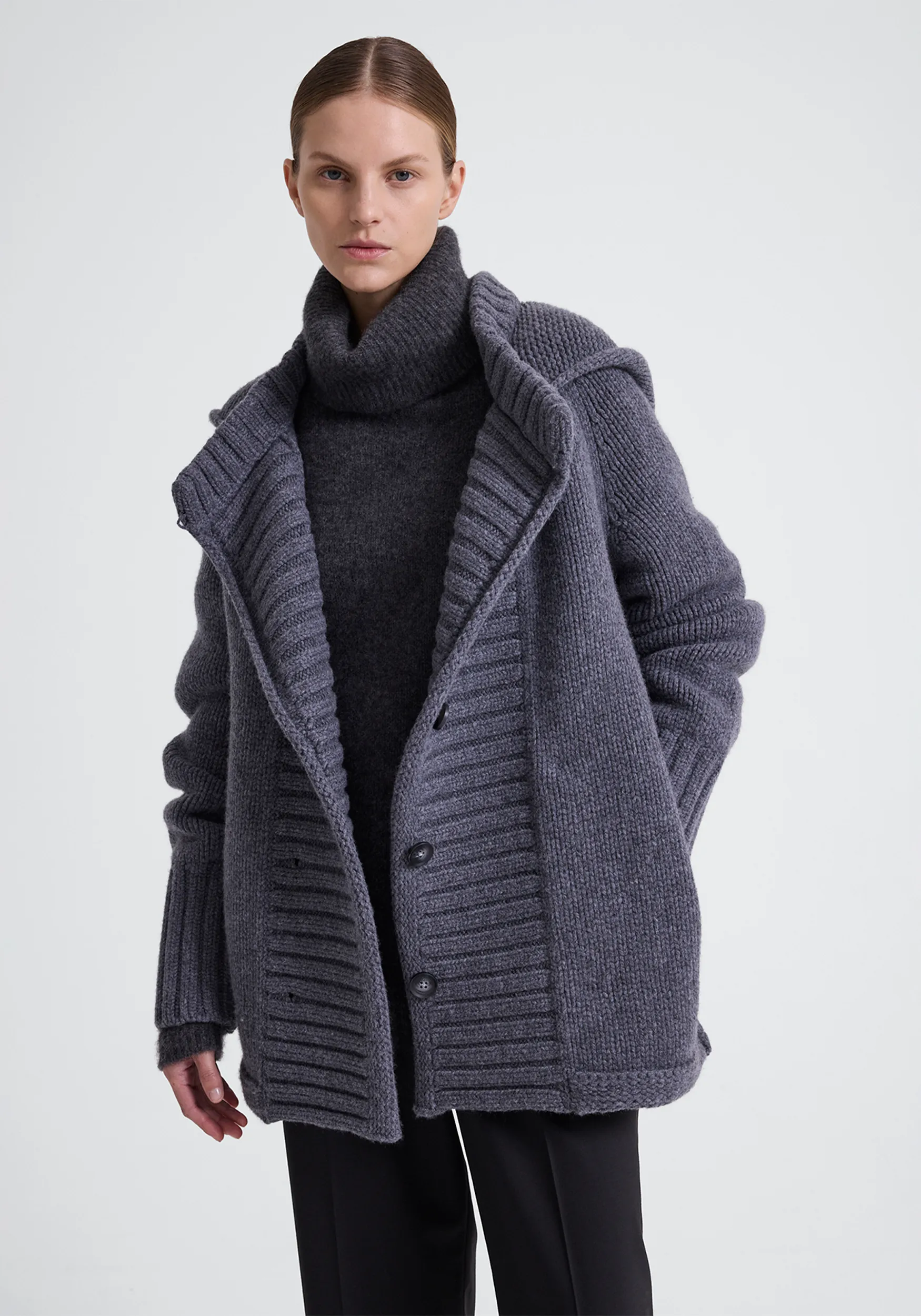 Trail Wool Cardigan - Molten