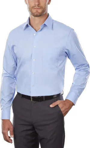Van Heusen Men's Dress Shirt Regular Fit Poplin Solid