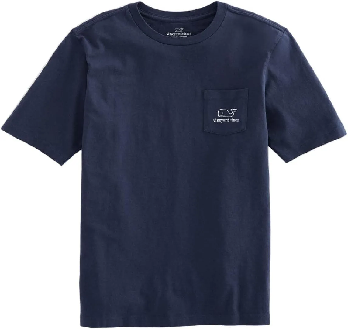 vineyard vines Boys' Short Sleeve Vintage Whale Pocket T-Shirt