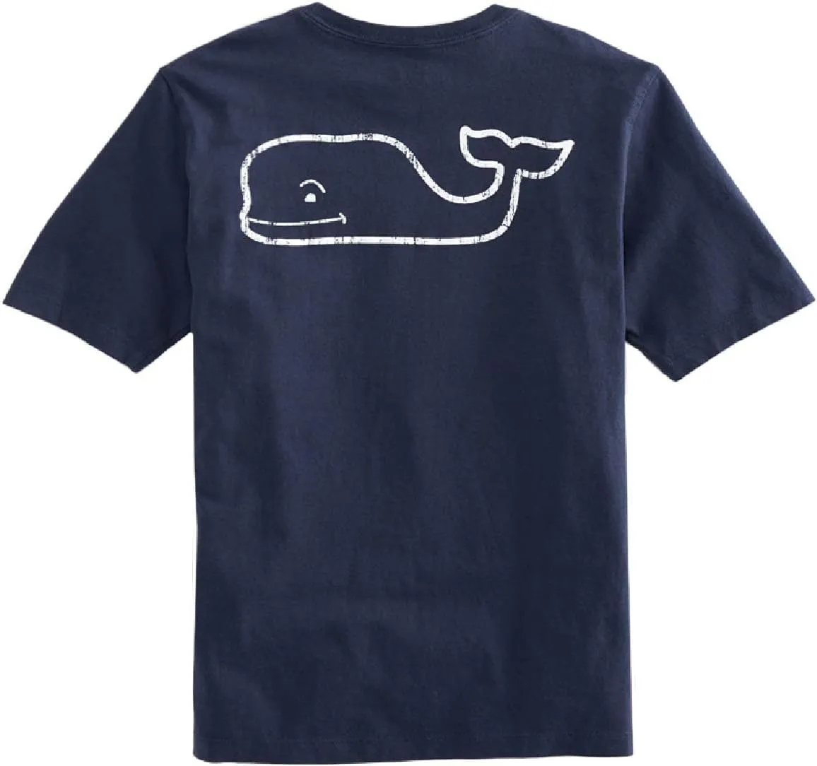 vineyard vines Boys' Short Sleeve Vintage Whale Pocket T-Shirt