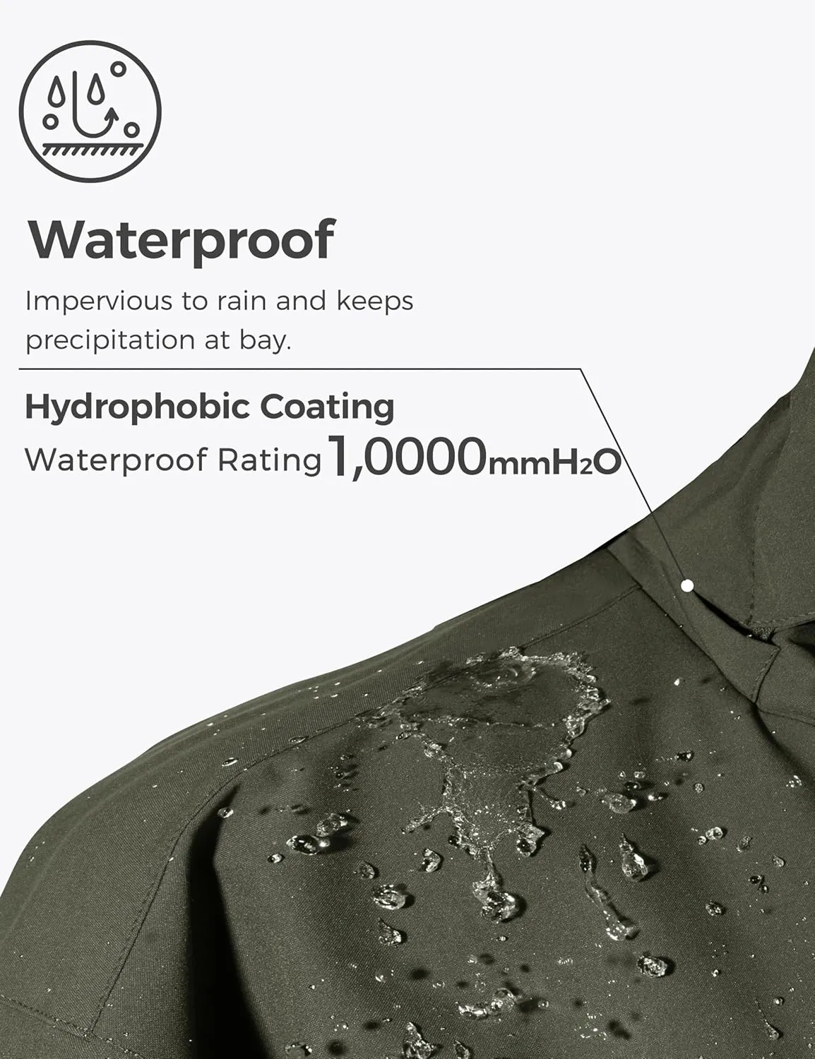 wantdo Men's Big and Tall Ski Jacket Waterproof Snowboarding Jacket Windproof Winter Coat with Hood
