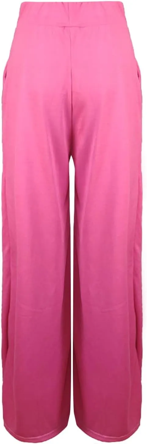 Wide Leg Yoga Pants for Women | Casual Loose Cozy Sweatpants High Waisted Lounge Flowy Pants with Pockets