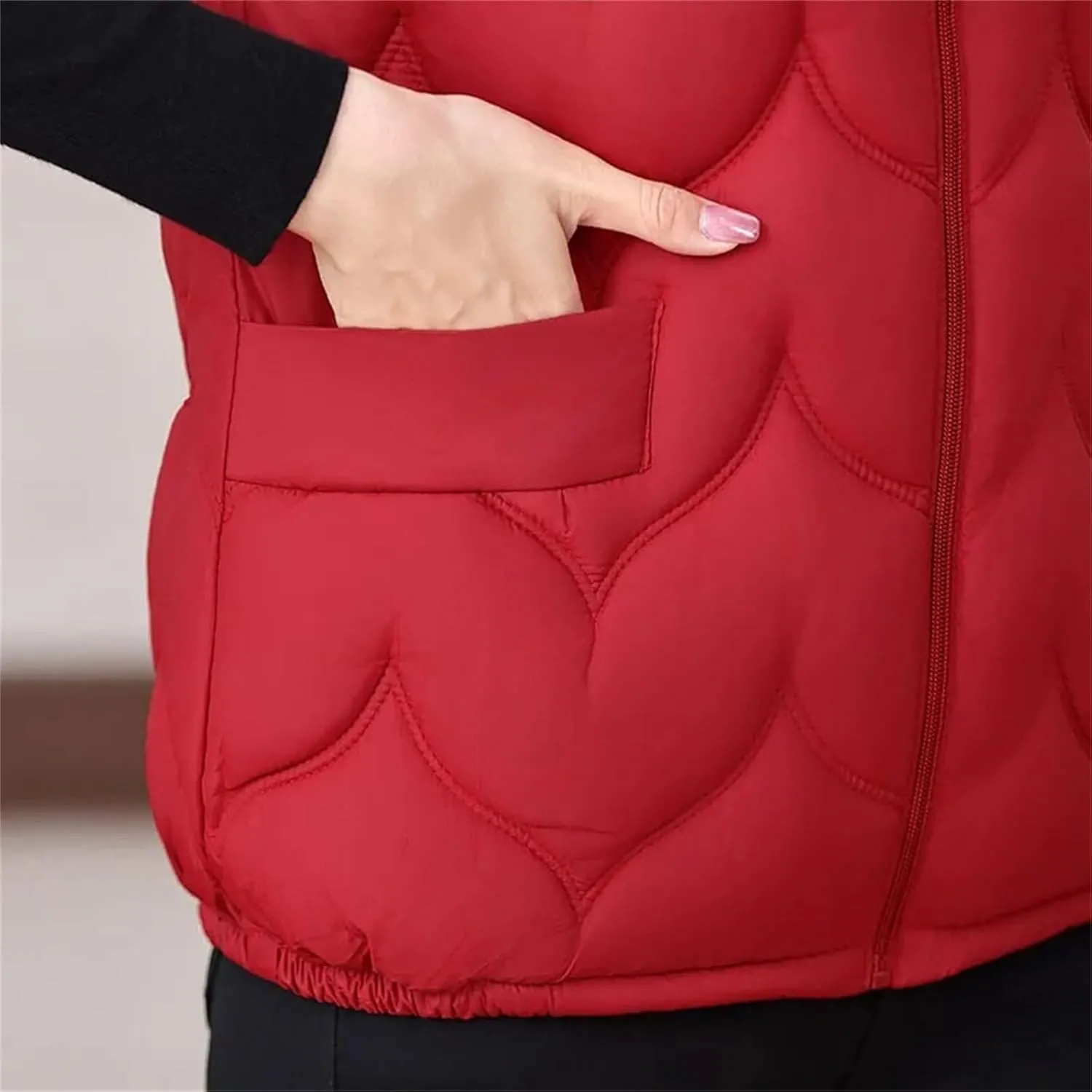 Women Jacket Vest Autumn Winter Short Sleeveless Down Cotton-Padded Vest Coat