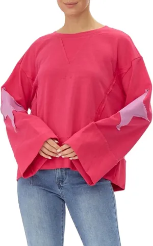 Women Y2k Star Graphic Sweatshirt Oversized Crewneck Long Sleeve Pullover Sweater Shirt Aesthetic Streetwear