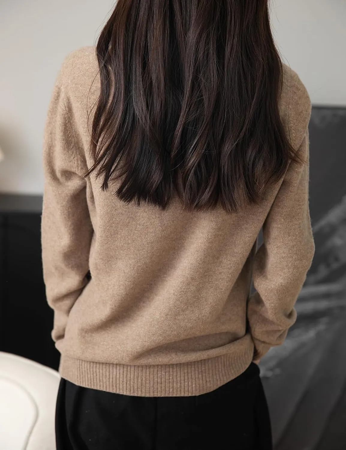 Women's 100% Merino Wool Cardigan 2025 Fall Winter Sexy V Neck Long Sleeve Lightweight Knit Cardigan Sweater