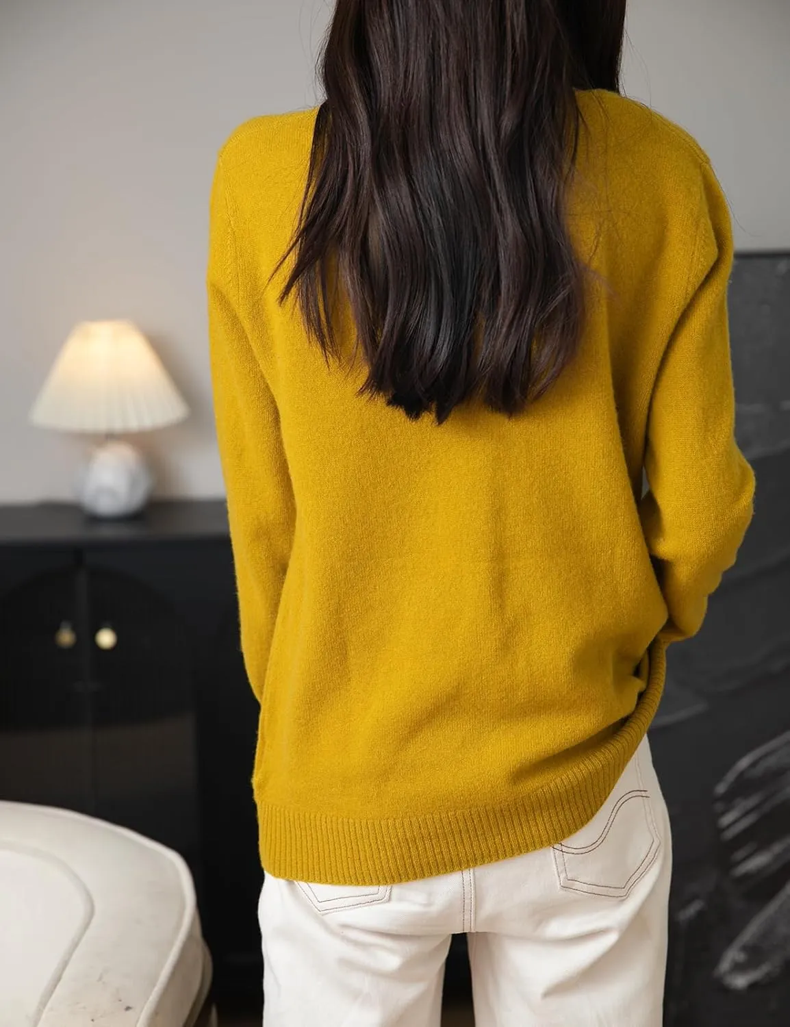 Women's 100% Merino Wool Cardigan 2025 Fall Winter Sexy V Neck Long Sleeve Lightweight Knit Cardigan Sweater