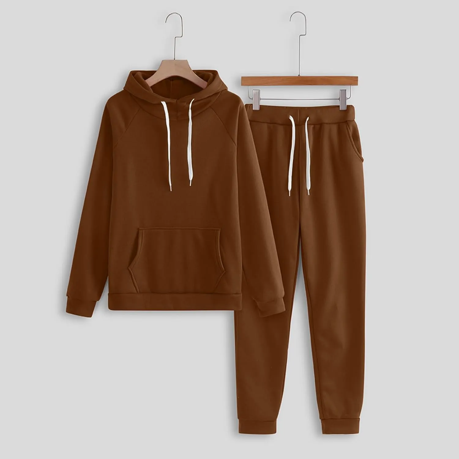 Women's 2 Piece Lounge Sets Long Sleeve V Neck Oversized Pants Baggy Sweatpants Fall Fashion Sweatsuits