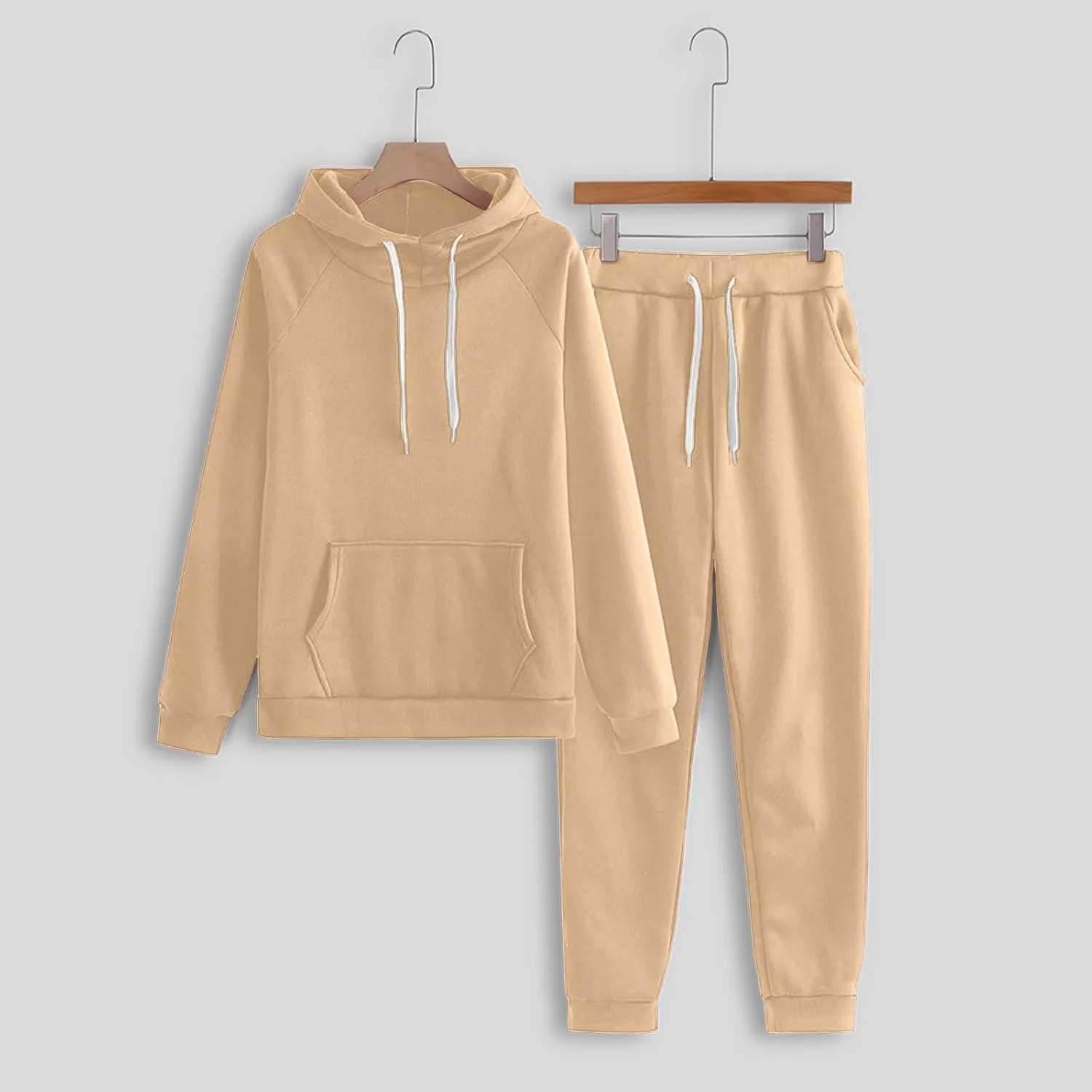 Women's 2 Piece Lounge Sets Long Sleeve V Neck Oversized Pants Baggy Sweatpants Fall Fashion Sweatsuits