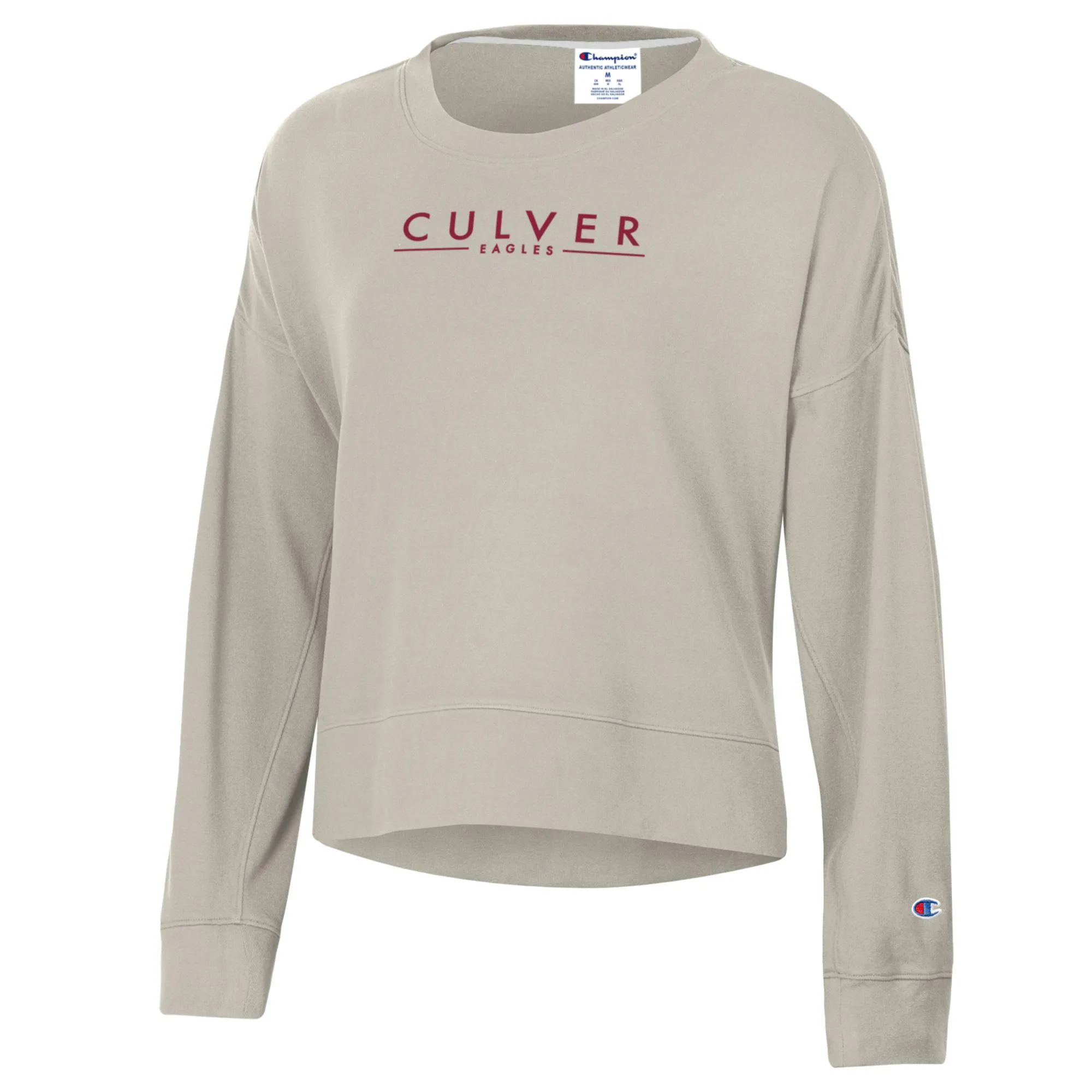Womens Culver Eagles Champion Sueded Fleece- Cocoa Butter